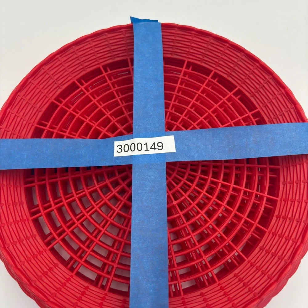 Unbranded Paper Plate Holders Unisex OS Red Excellent Set of 6 Plastic Woven